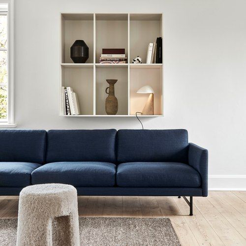Calmo 3-seater Sofa 80 Metal by Fredericia