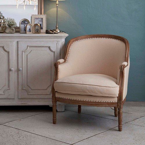 Beckett Studded Linen Chair