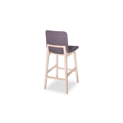 Ara Stool - Natural - Charcoal Fabric - 74cm Bar/Counter Seat Height