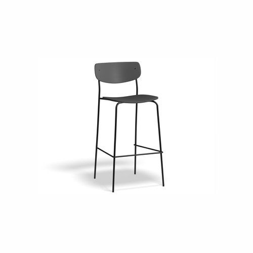 Rylie Stool - Black Stained Ash Seat and Backrest