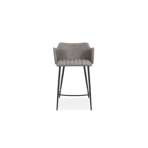 Andorra Bar Stool Vintage Grey Seat - 75cm Seat Height Commercial Bar