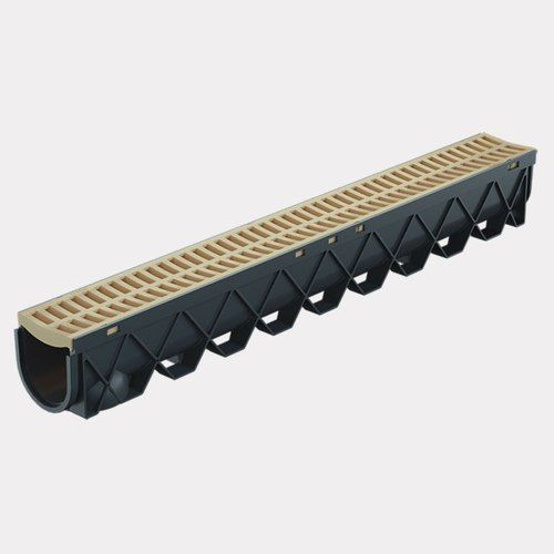 Storm Drain™ – 1m complete with Sandstone Plastic Grate