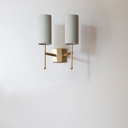 Stem Double Wall Light with Silk