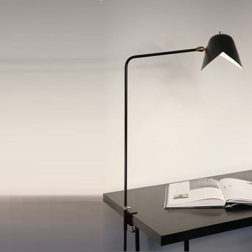 Simple Agrafee Table Lamp by Serge Mouille