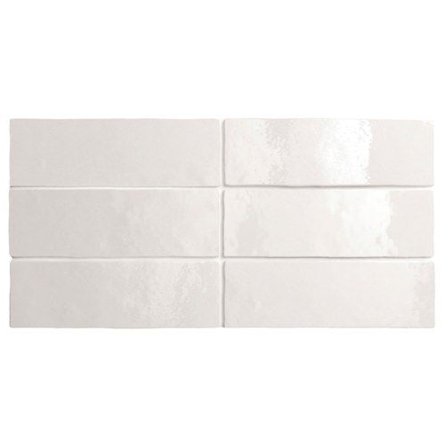 Artemis White Gloss Wall Tile 200x65x10mm
