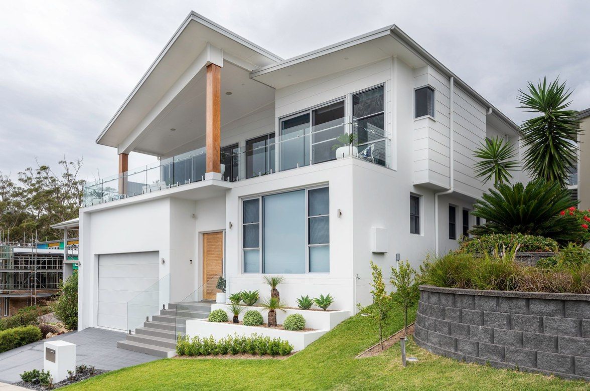 Two Storey Luxury Home on steep site