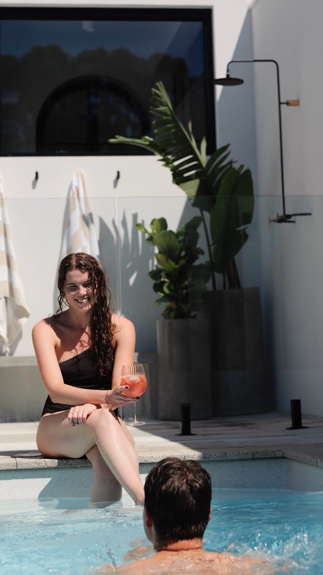 Sunshower Outdoor Shower poolside