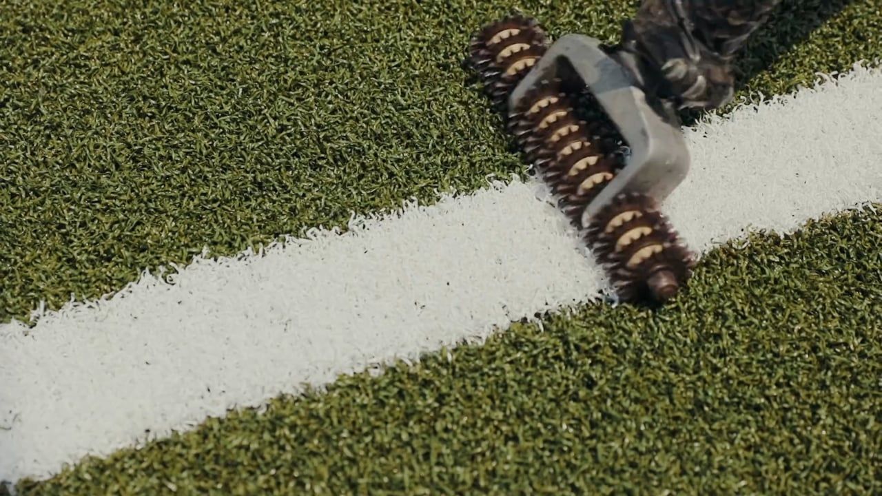 Backyard Basketball Court Installation (Artificial Grass) video