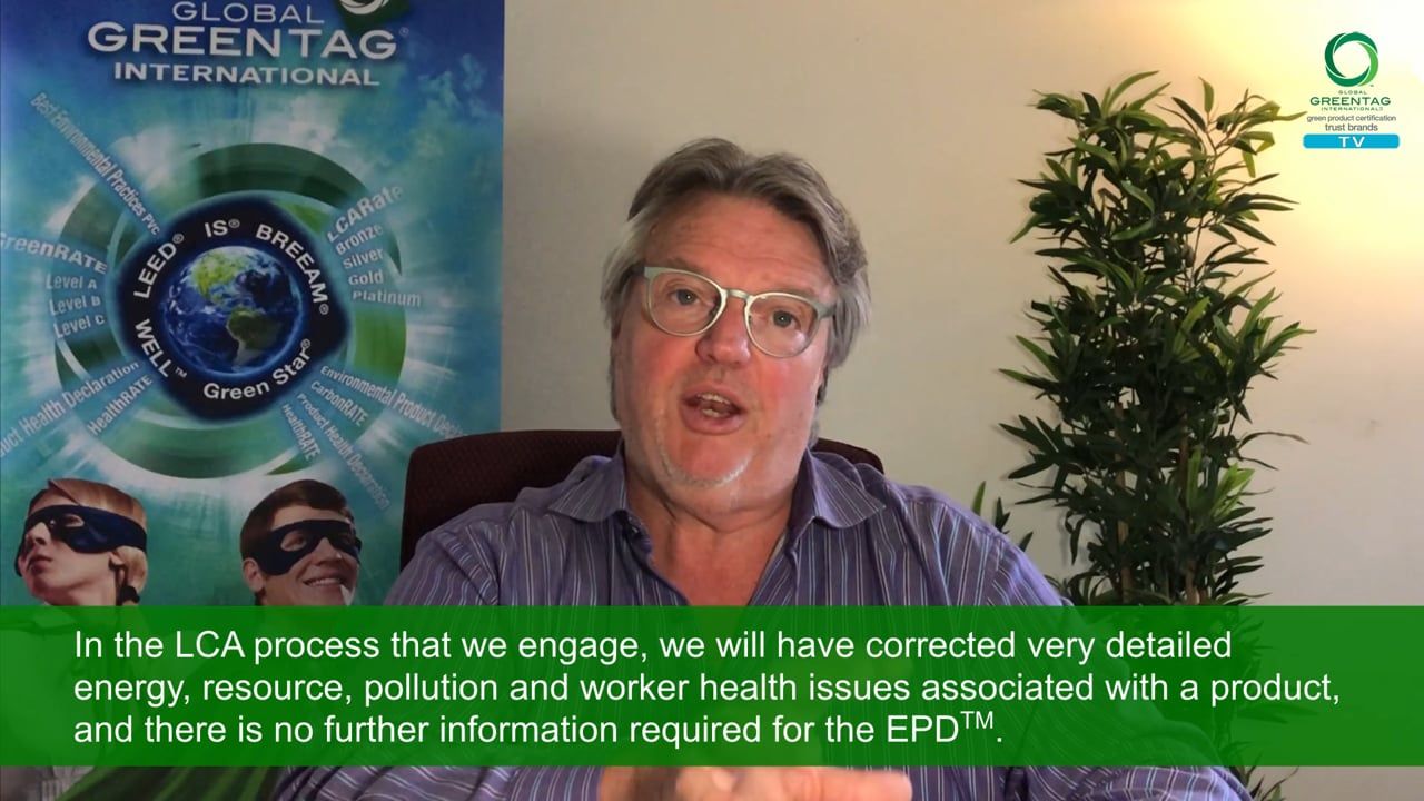 Explaining the Global GreenTag EPD™ (Environmental Production Declaration) program & CarbonRATE™ system.