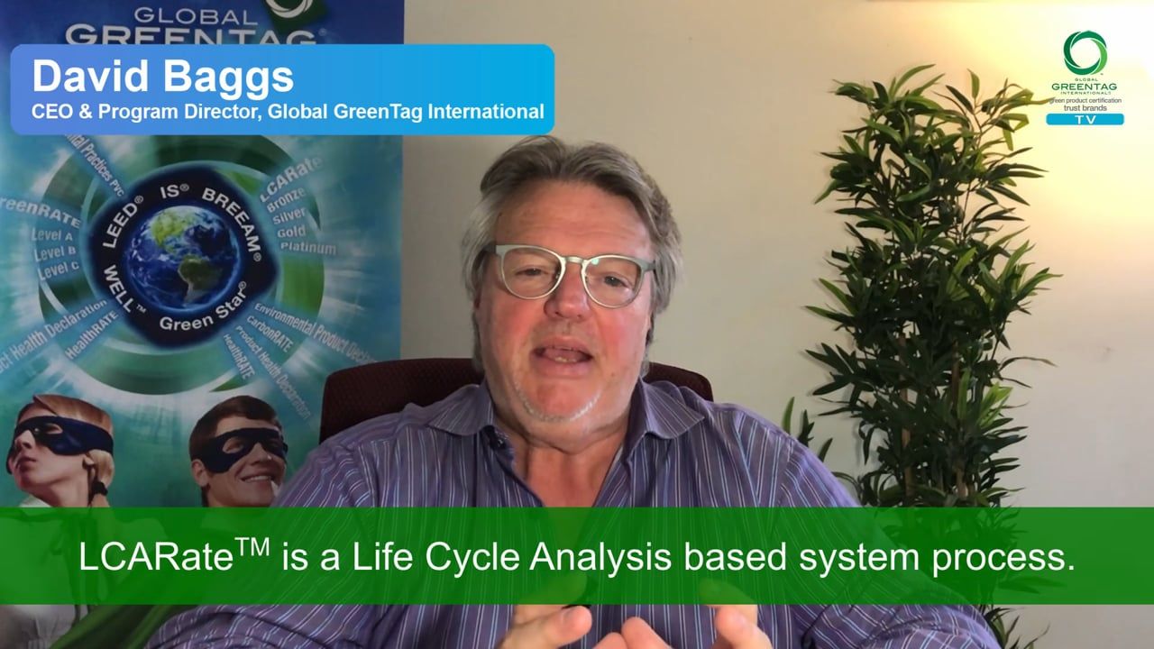 Global GreenTag LCARate™ product certification goes beyond an Environmental Product Declaration. It is uniquely programmed for the Circular Economy.