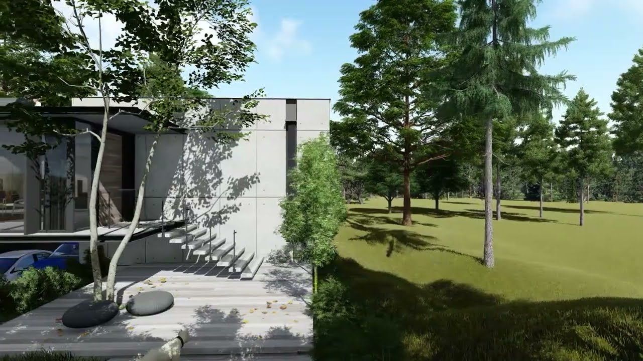 Modern Villa Walk Through Rendered