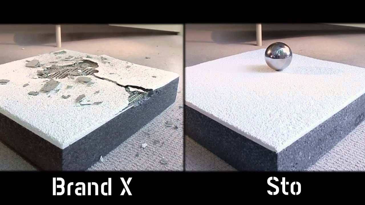 Impact Test Sto Acrylic Render vs Mineralic Render