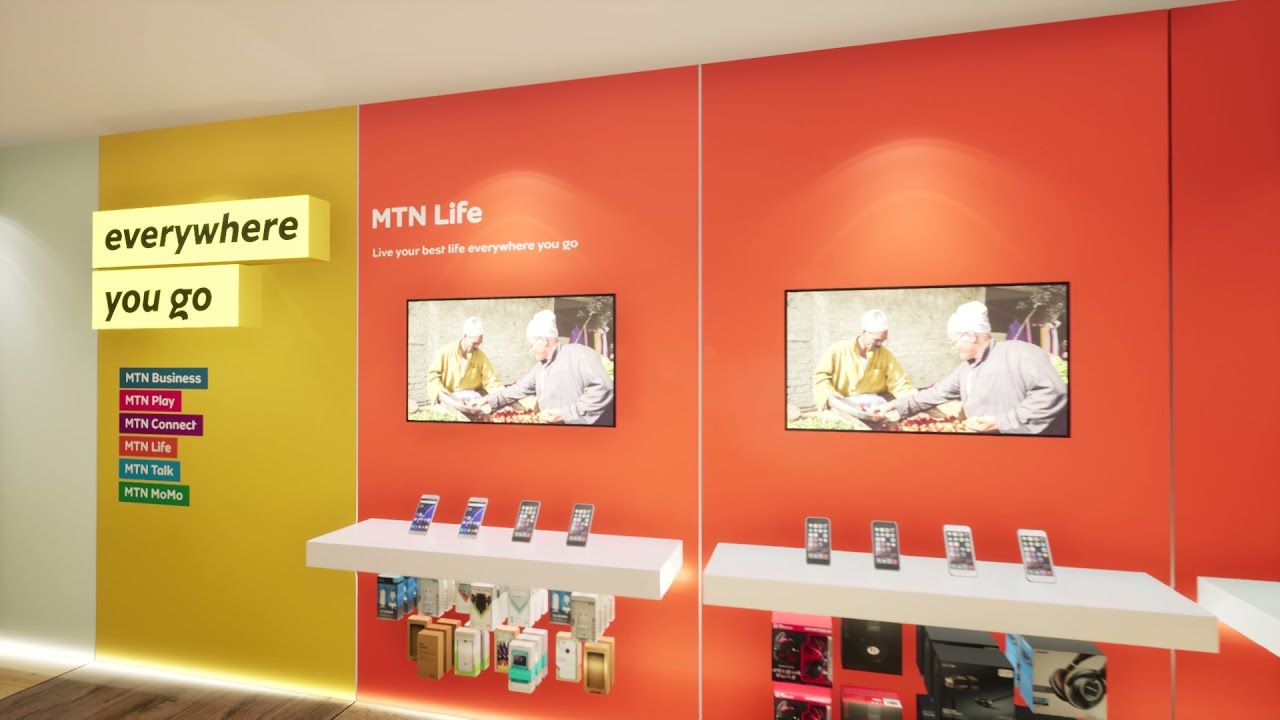 MTN Life, Retail Design, Johannesburg, South Africa, Designed by Design Partnership