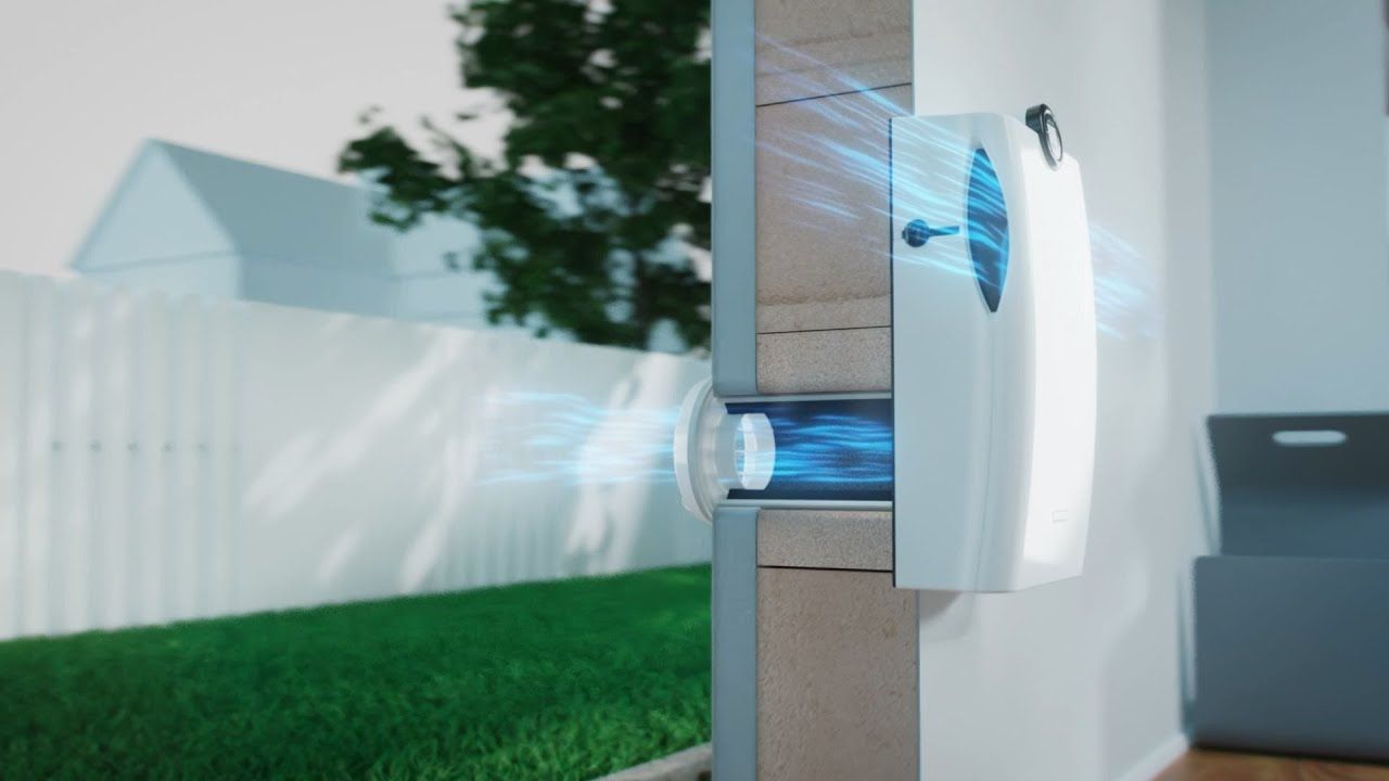 SIEGENIA EN: Product animation wall fan AEROPAC system