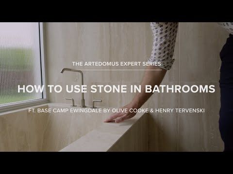 How to use stone in bathrooms