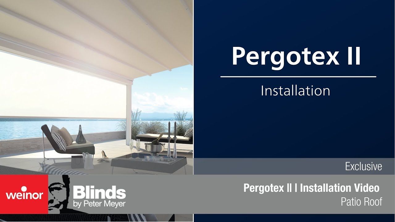 Pergotex 2 | Installation Video | Weinor
