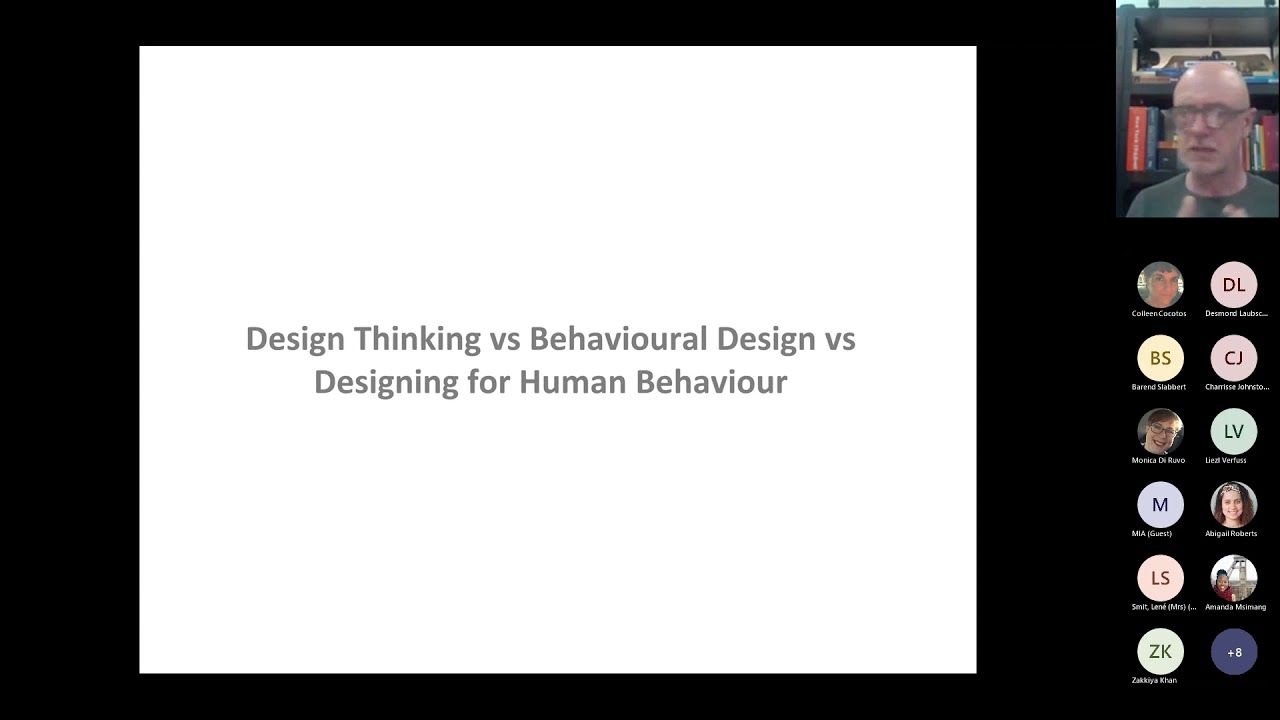 Design Thinking vs Behavioural Design vs Designing for Human Behaviour by Callie van der Merwe
