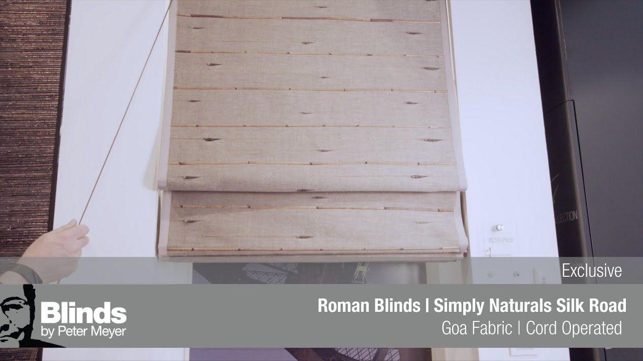 Roman Blinds | Simply Naturals Silk Roads | Goa Fabric | Cord Operated