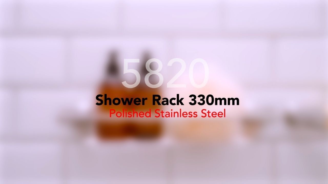 Bathroom Butler Shower Rack 330mm (5820) in Polished Stainless Steel