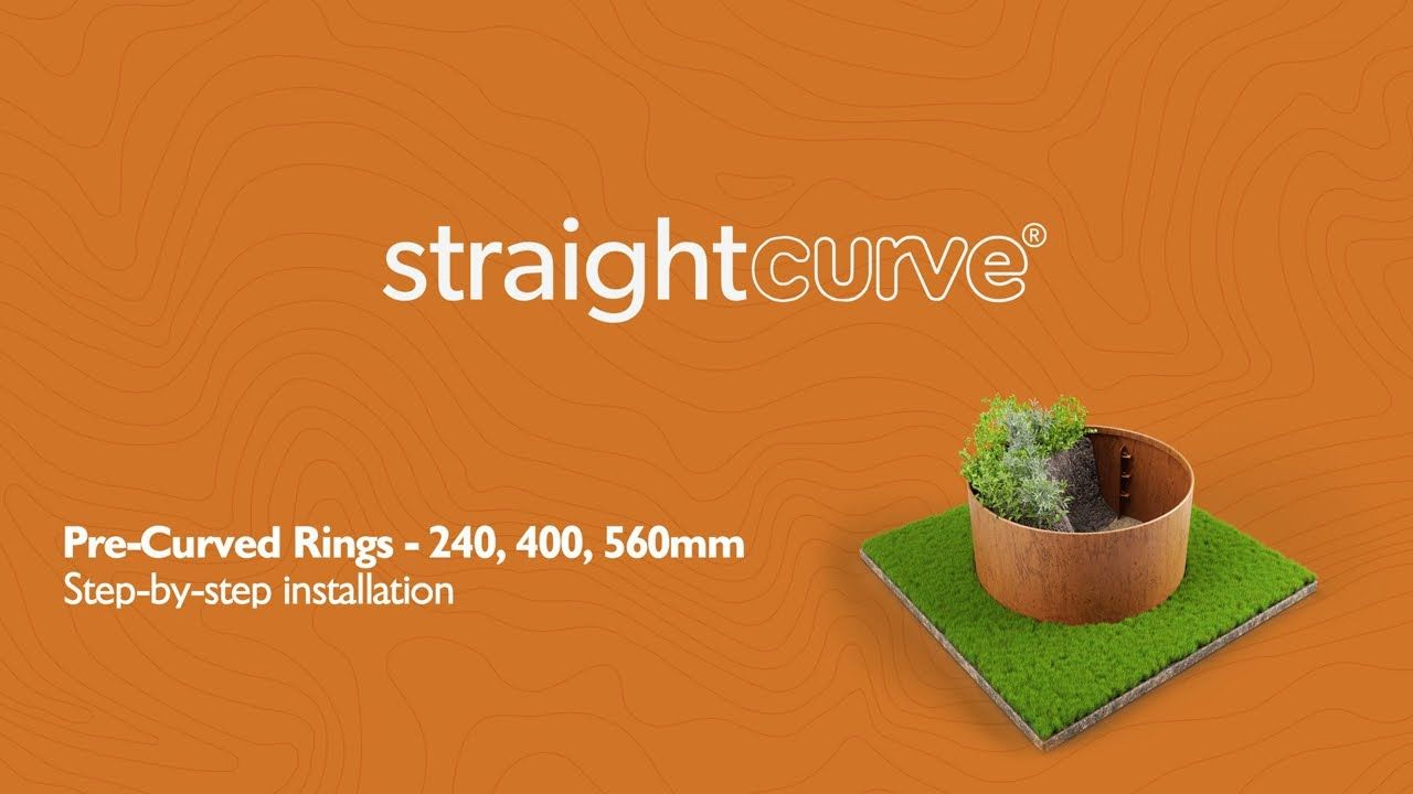 Straightcurve® 2025 - 3-Piece Pre-Curved Rings 800mm Diameter Installation Video