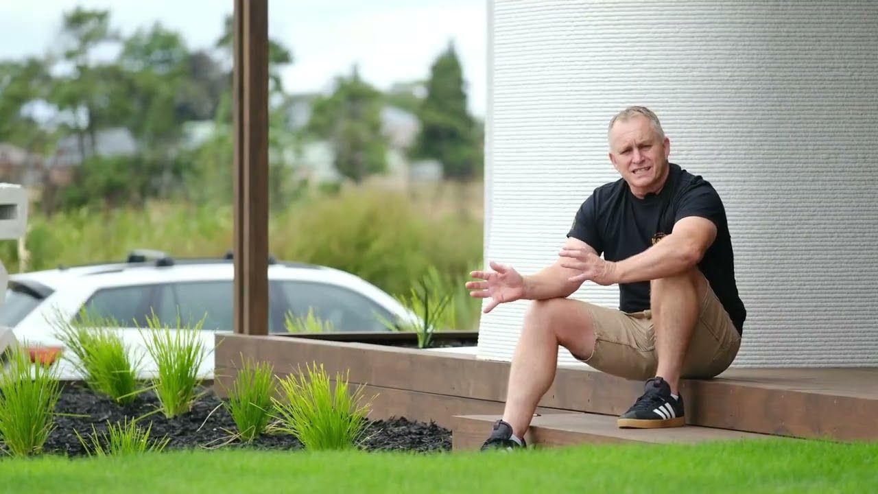 What do you think this house is made of? New Zealand's first 3D printed show home by Iconic3D