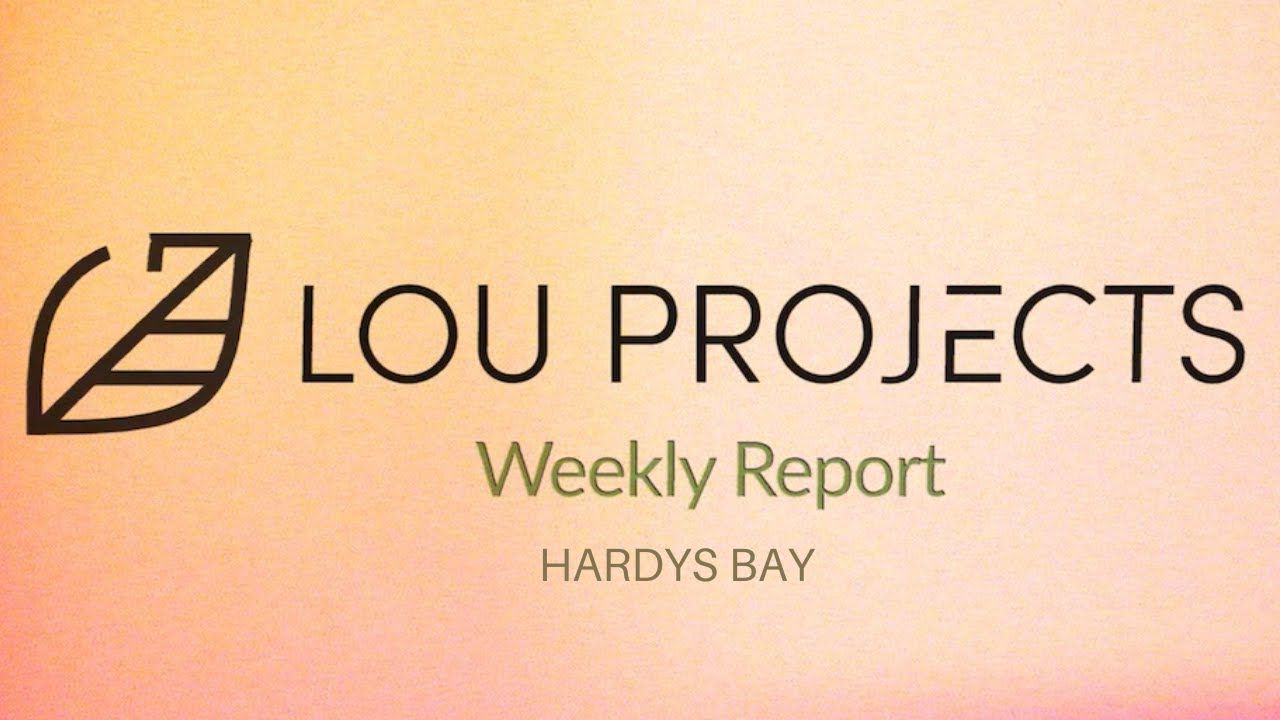 Lou Projects - Weekly Report - Hardy's Bay