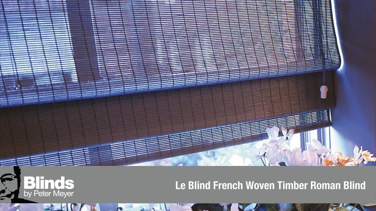 Le Blinde French Woven Timber Roman Blinds