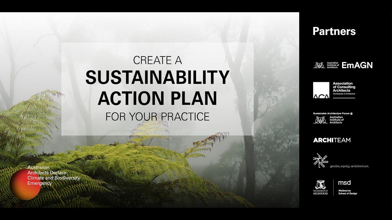 Create a Sustainability Action Plan for your practice. Melbourne event, May 4 2022