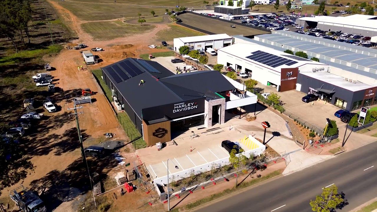 IDC Construct's Bundaberg Harley-Davidson Showroom featuring The Brick Pit's recycled bricks
