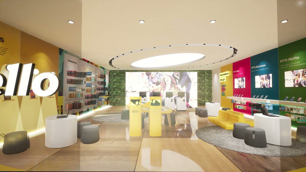 MTN Concept store of the future, Retail Design, Johannesburg, Designed by Design Partnership