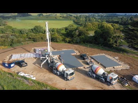 Maori Point Road New Build - Concrete Slab Pour