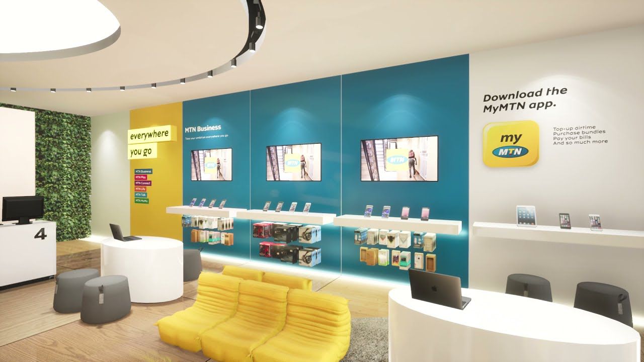 MTN Business, Retail Design, Johannesburg, South Africa, Designed by Design Partnership