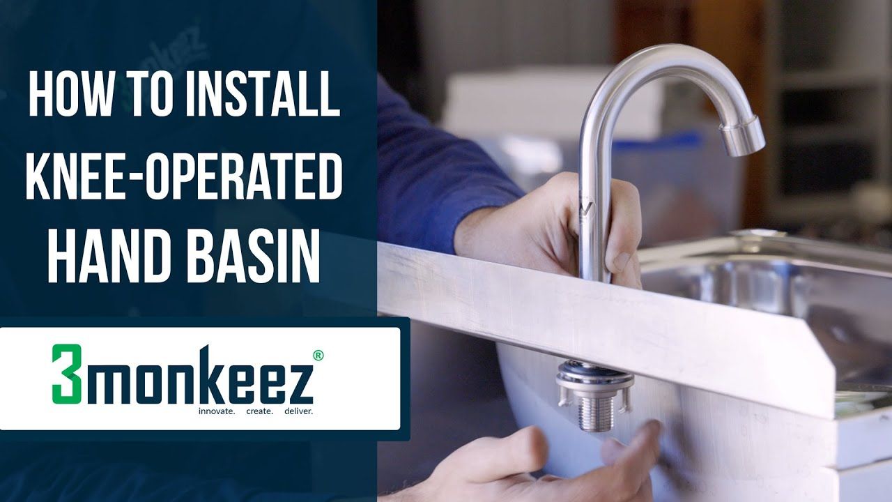 3monkeez | How to install Knee-Operated Hand Basin