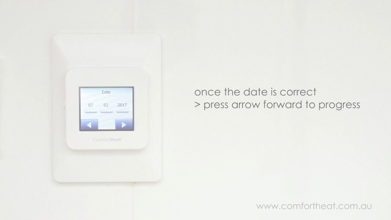 Comfort Heat - Turning On Your MCD5 Thermostat For The First Time