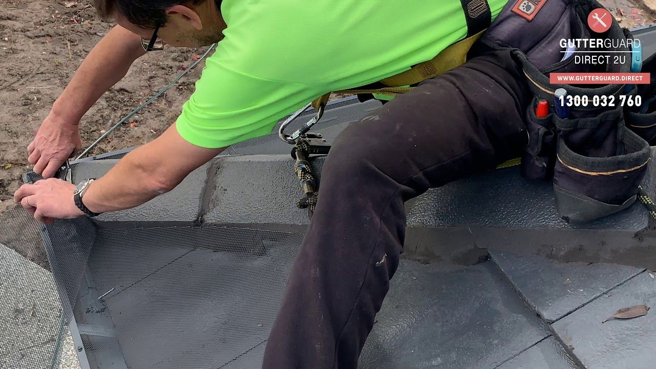 Tiled Roof Corners - Gutter Guard Direct 2U - DIY Gutter Guard Installation