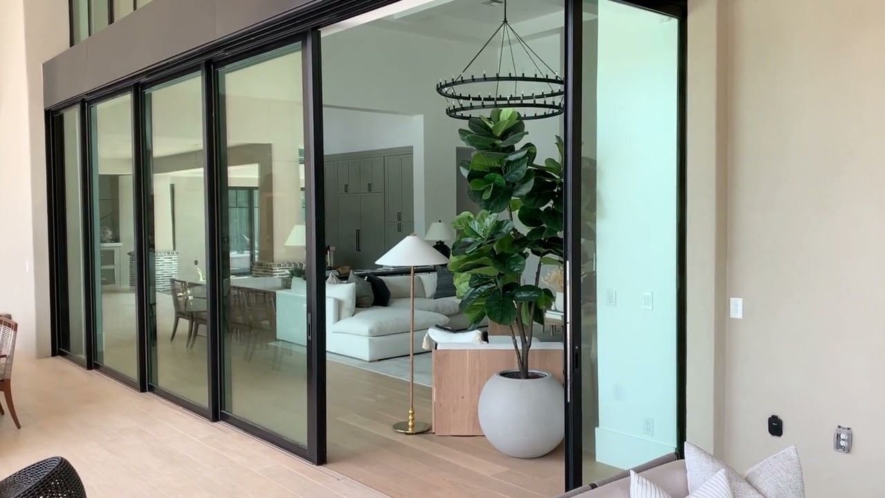 Experience the elegance of automated cornerless door by Airla.