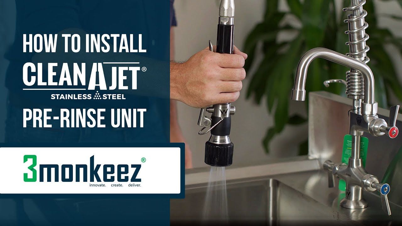 3monkeez | How to install Clean-A-Jet Pre Rinse Unit