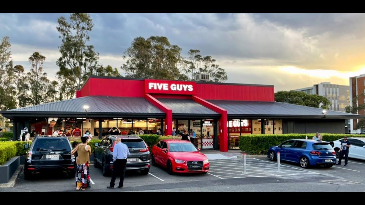 FIVE GUYS Australia | Quick Service Restaurant Design | Designed By Design Partnership Australia