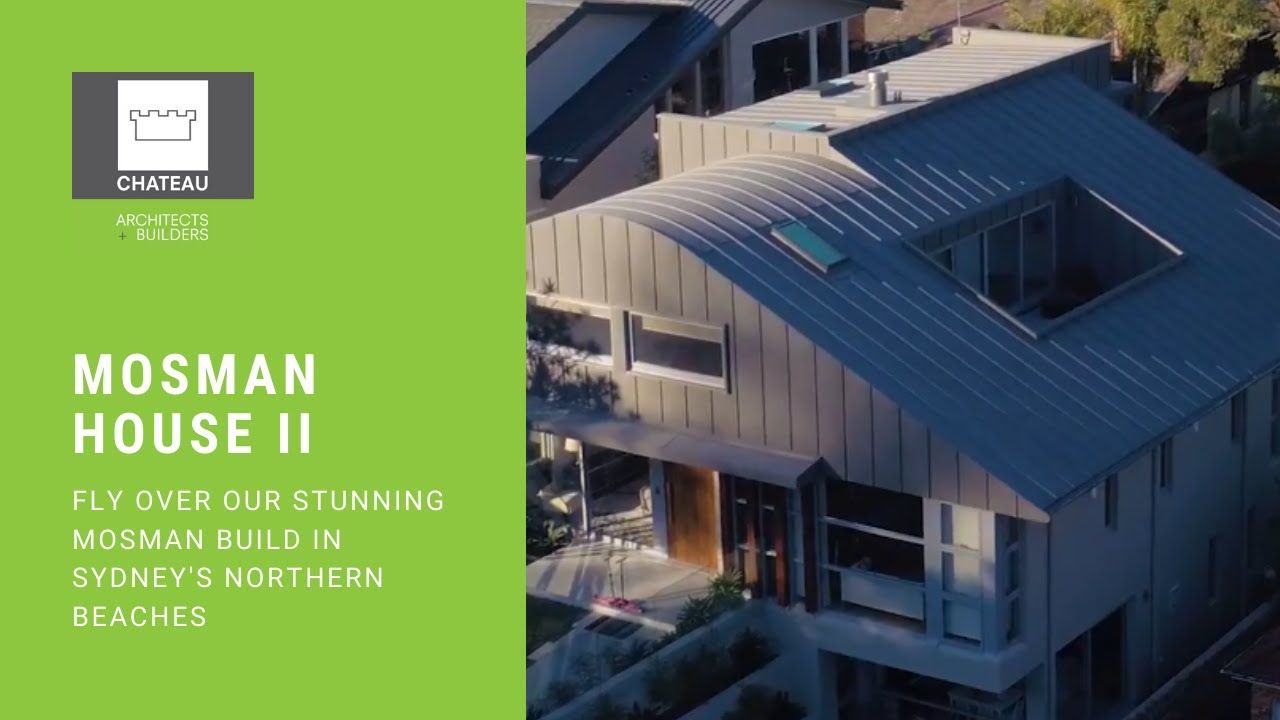 Designer Home - Mosman House 2 - Aerial Footage | Chateau Architects + Builders