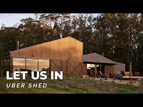 Uber Shed 2 | Luxury Garage & Home Tour! Airstream Bus & Outdoor Bath! 
