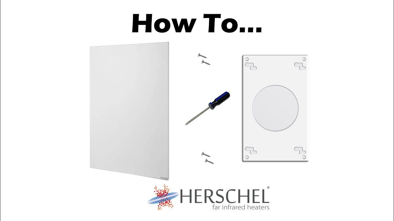 How to install a Herschel Infrared heater with the Easyfix mount