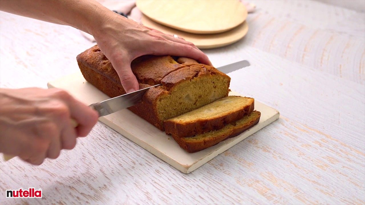 Smeg x Nutella Stay toasty recipe - Pear bread with Nutella