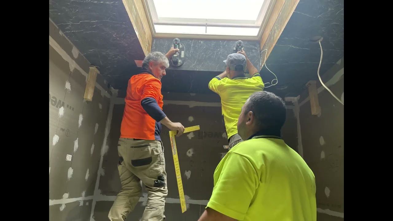 Escher-Inspired Marble Ensuite Sky and Water I Brought to Life in Stone