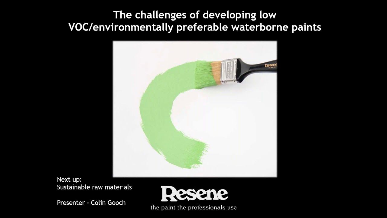 Webinar - with Colin Gooch - Waterborne paints, sustainable raw materials, LRV vs TSR