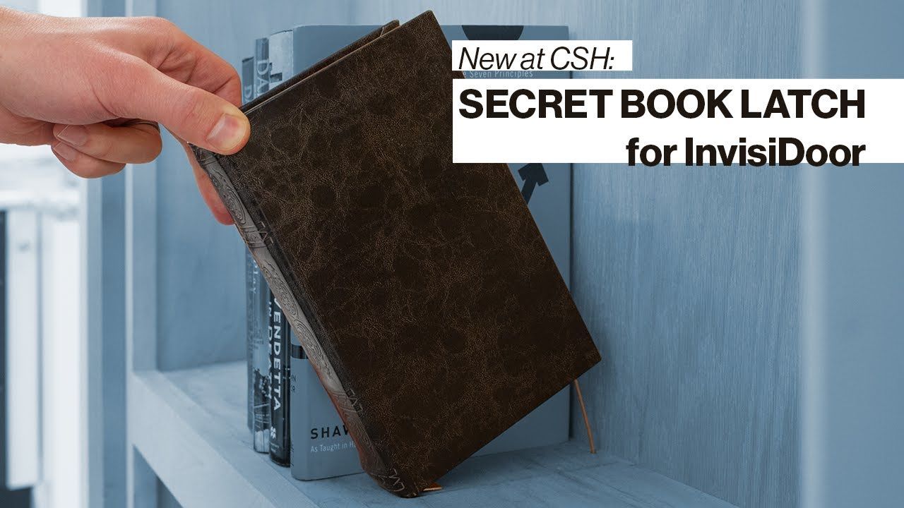 Open Your InvisiDoor Hidden Bookcase with our New Secret Book Latch Mechanism!
