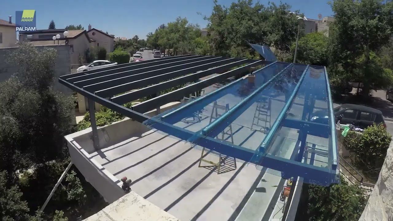 EZ Glaze™ Car Park Canopy Installation Time Lapse