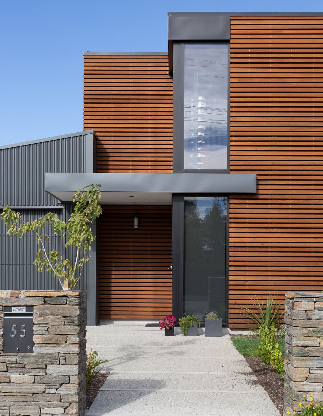 One of the clients is American and the other Dutch, however the house is decidedly 'Otago' in its design and materiality.