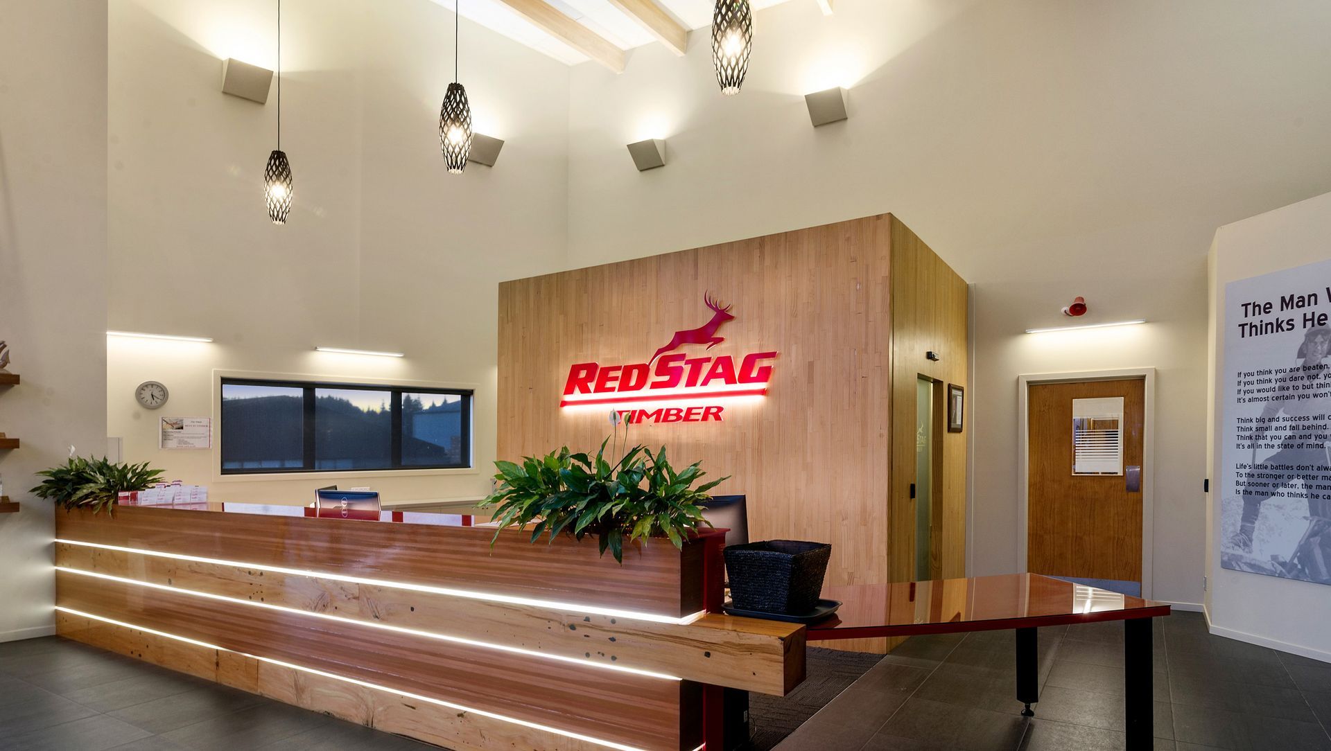 Red Stag Reception banner