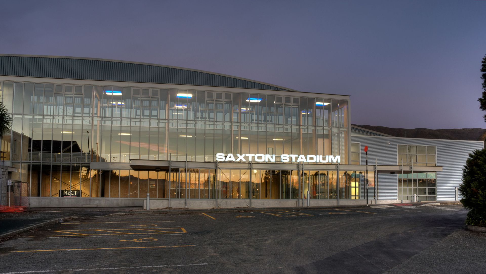 Saxton Field Sports Stadium banner