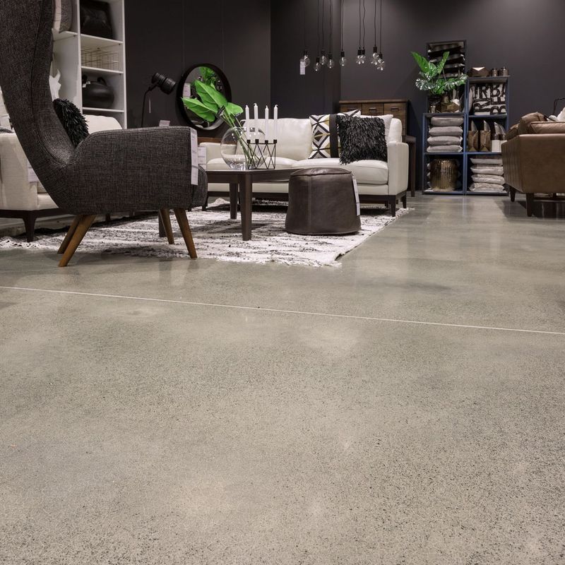 Diamond Polished Concrete Floor - Beach House